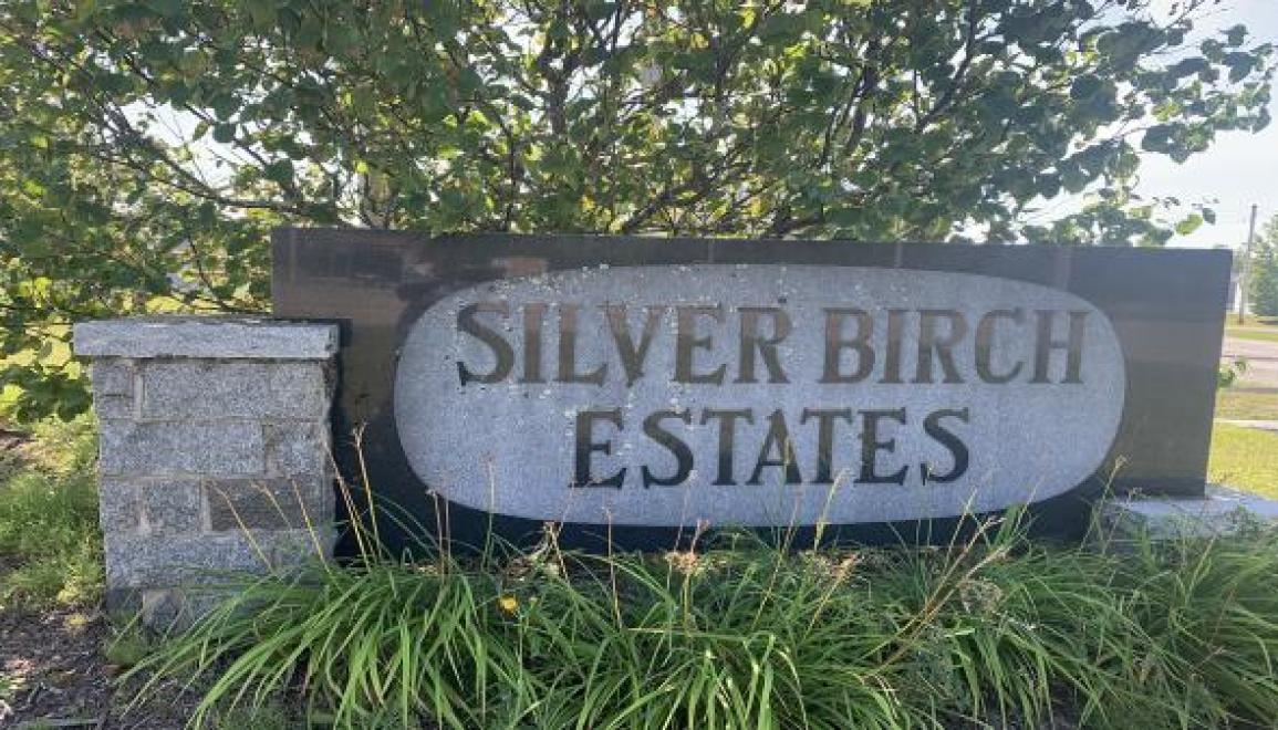 Silver Birch Manufactured Home Community Sign