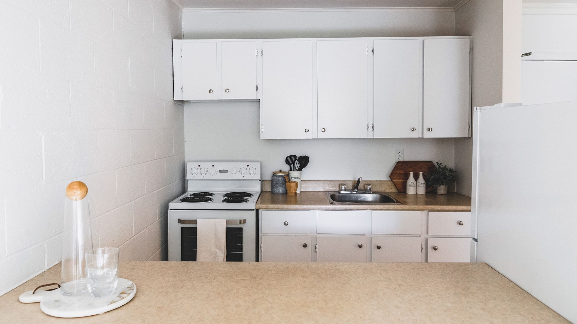 Cornwall Manor Apartments Kitchen Closeup With Cupboards Image