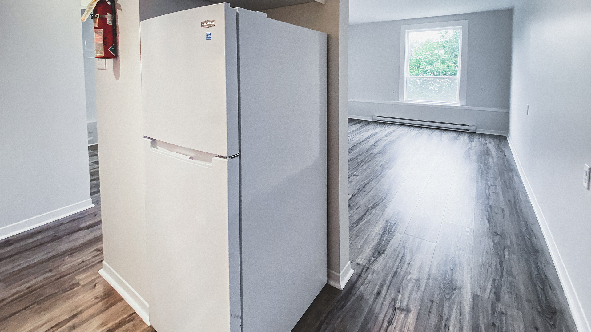 Meadowland Manor Apartments Newly Renovated Kitchen & Livingroom Image