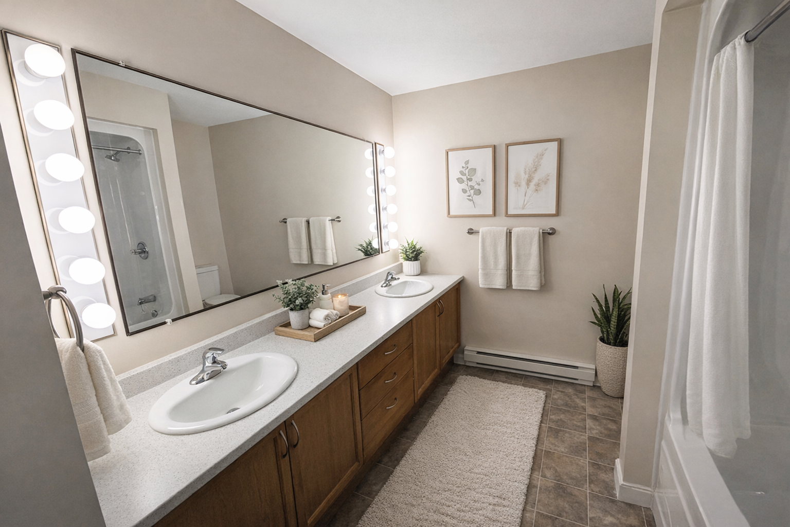 Woodbury Green Apartments Bathroom Rendering