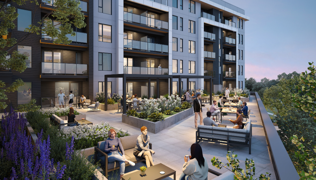 150 Wissler Rooftop Terrace Rendering