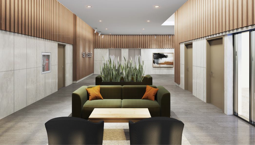 150 Wissler Lobby Rendering