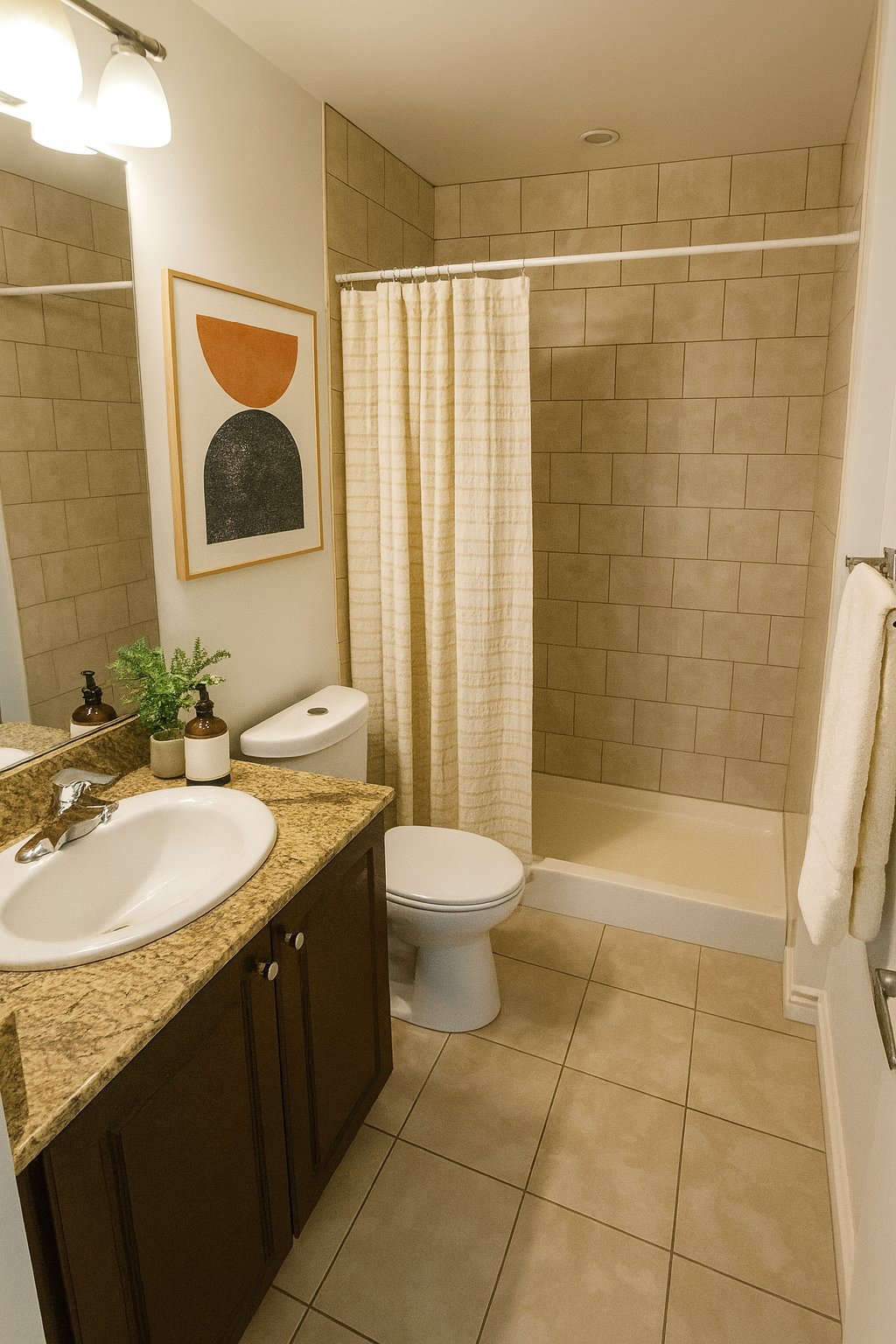 180 Mill Bathroom Rendering