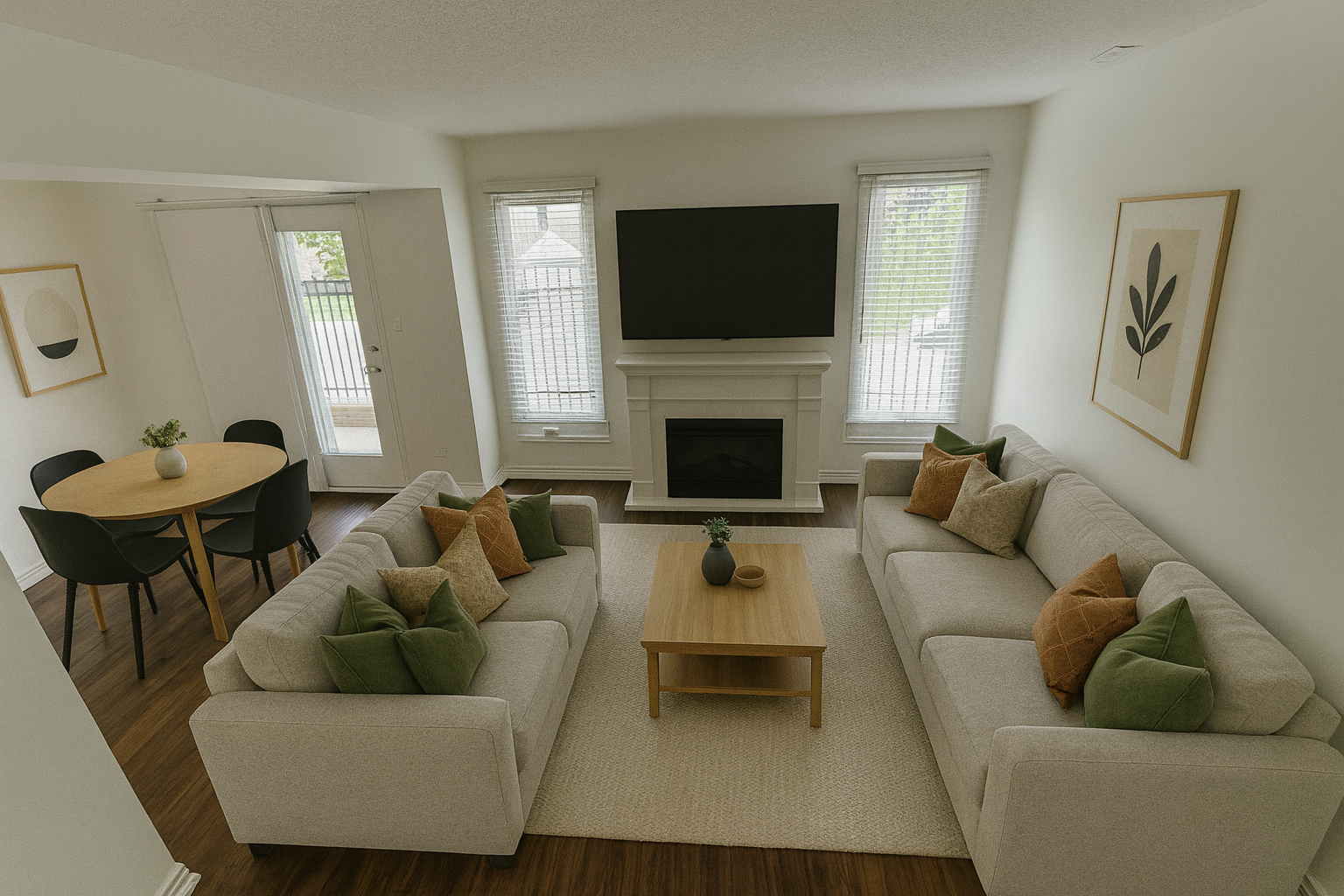 180 Mill Living Room Rendering