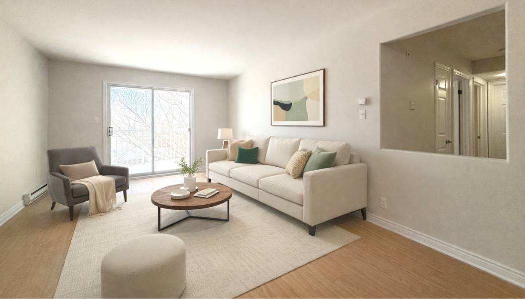 360 Acadie - Living Area