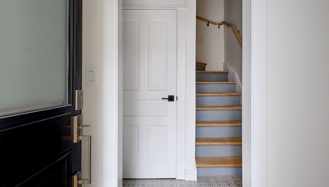 5735 College House Entrance