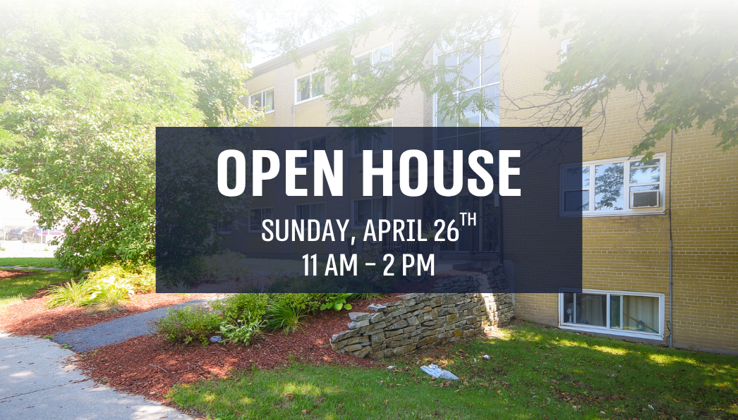 Join us for an OPEN HOUSE on Sunday, April 26th, from 11 AM - 2 PM!