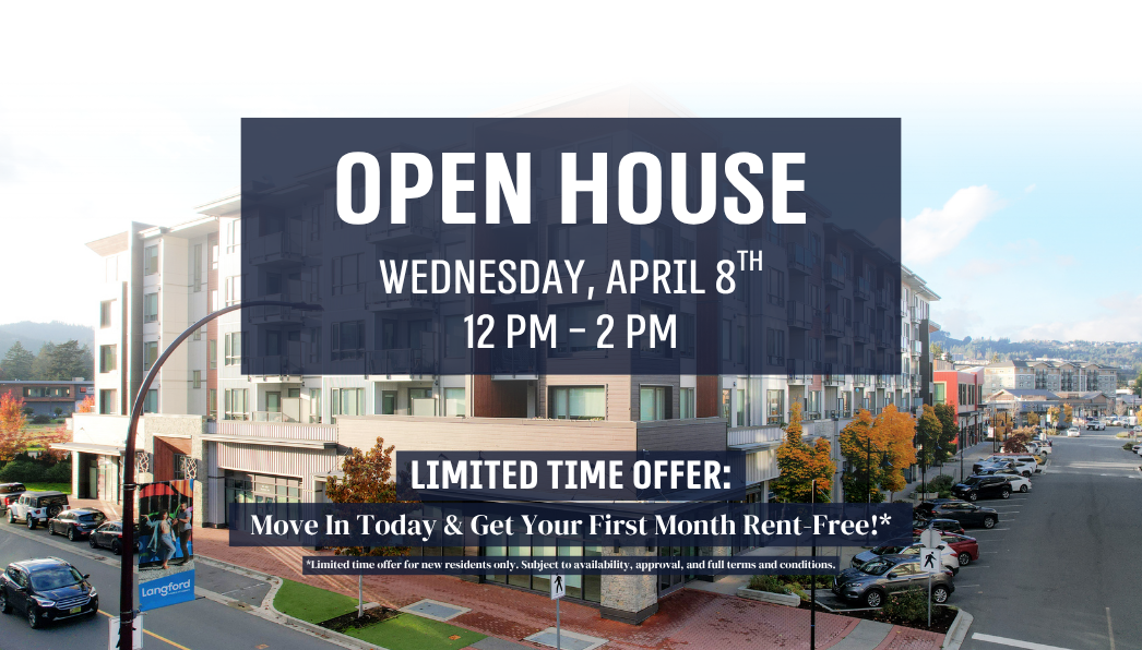 Join us for an OPEN HOUSE on Wednesday, April 8th, from 12 PM - 2 PM! + Limited-Time Offer: Move In Today & Get Your First Month Rent-Free!*
