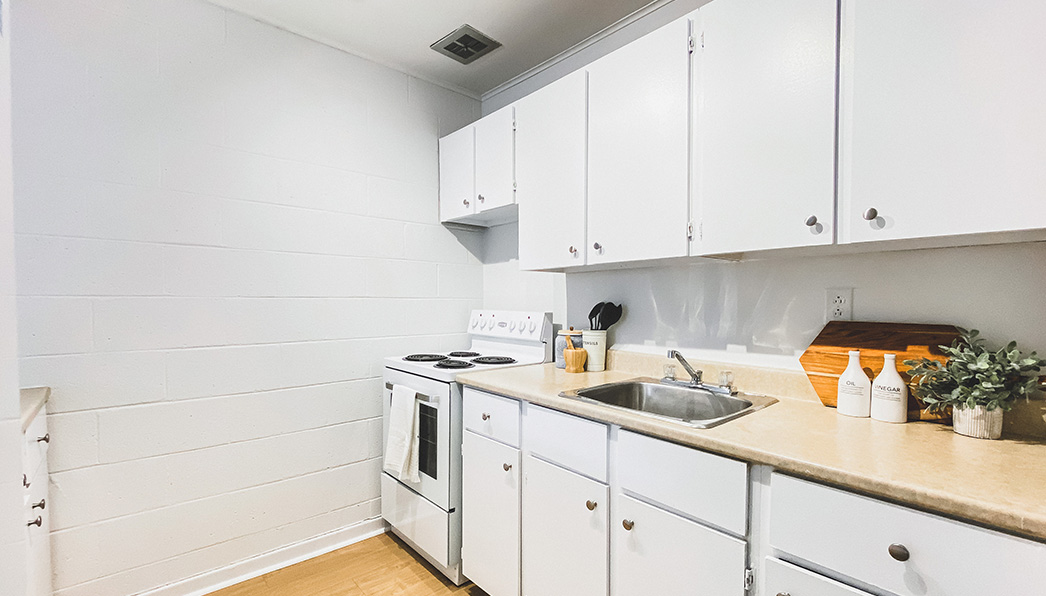 Cornwall Manor Apartments Kitchen Closeup With Cupboards Image