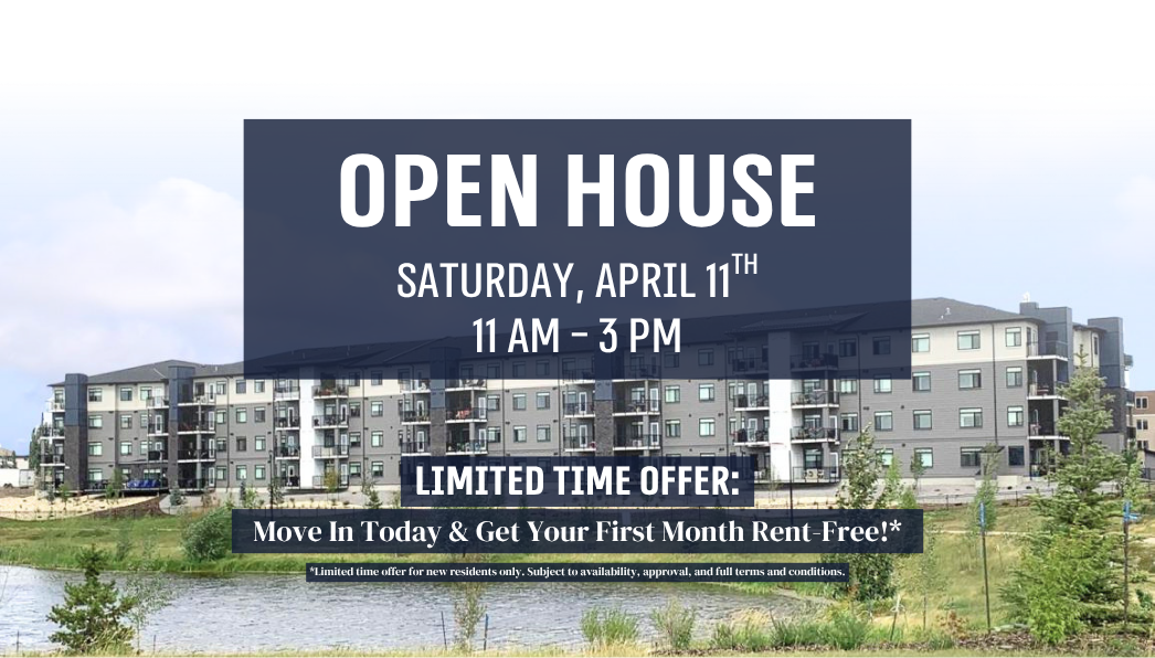 Join us for an OPEN HOUSE on Saturday, April 11th, from 11 AM - 3 PM! + Limited-Time Offer: Move In Today & Get Your First Month Rent-Free!*