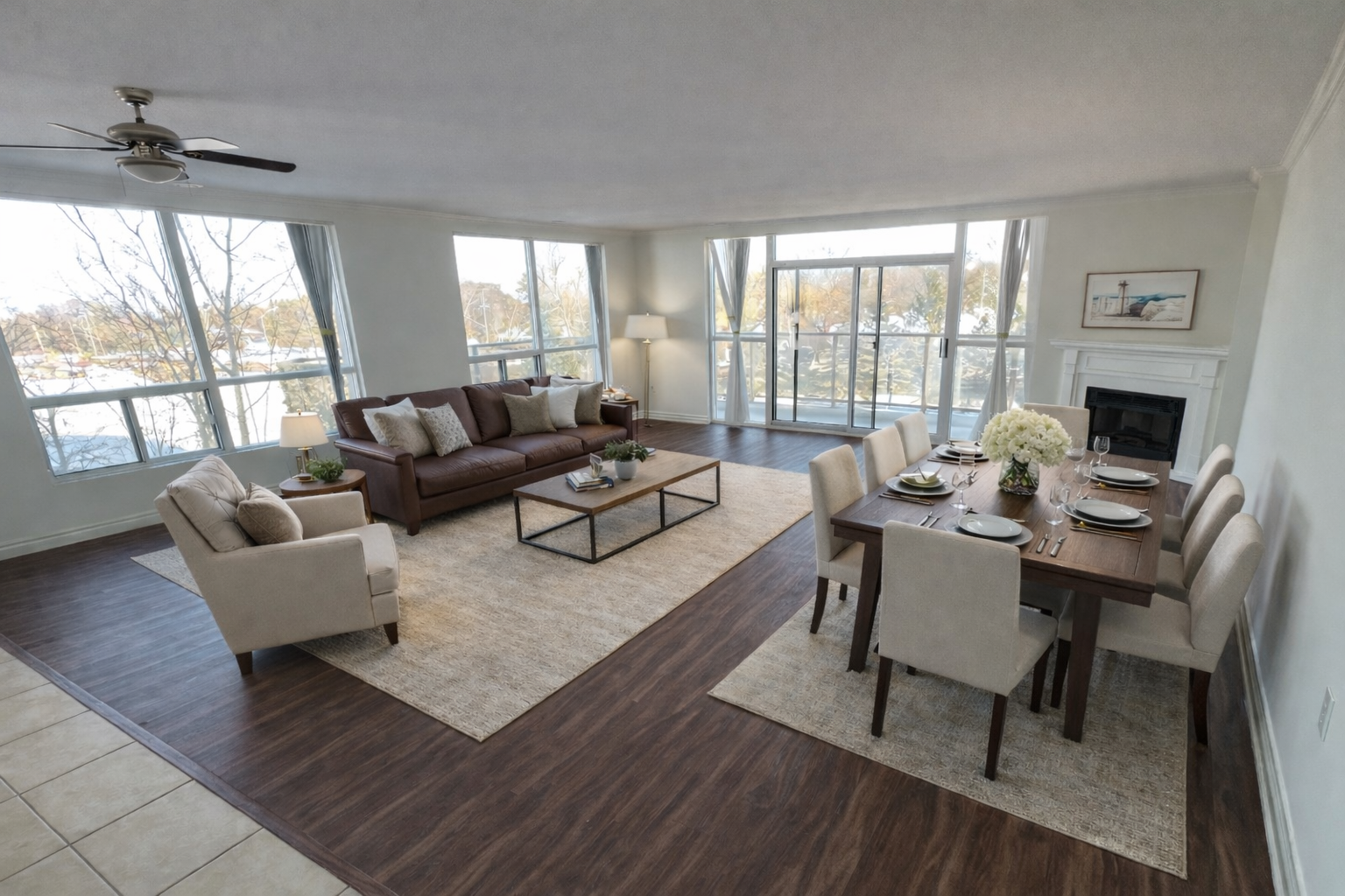 Richmond Hill Apartments Living Area Rendering