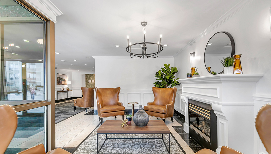 Rivers Edge 1 Apartments Renovated Lobby & Entrance