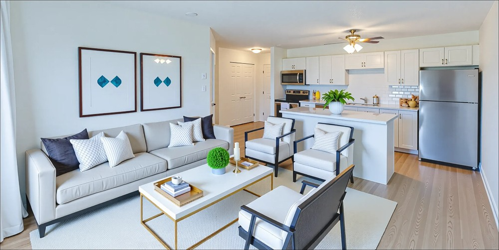 Blue Rock Estates Apartment Living Space