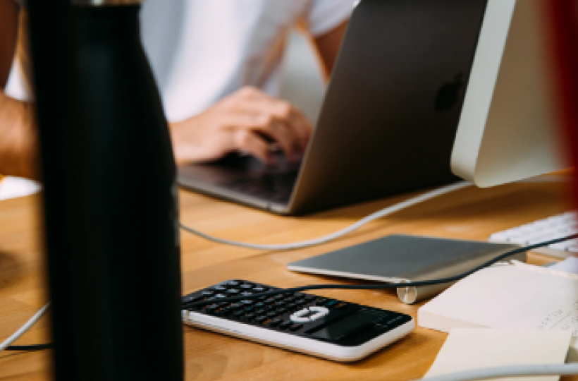 Person Working at Computer