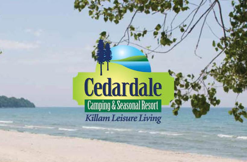 Cedardale Beach With Logo