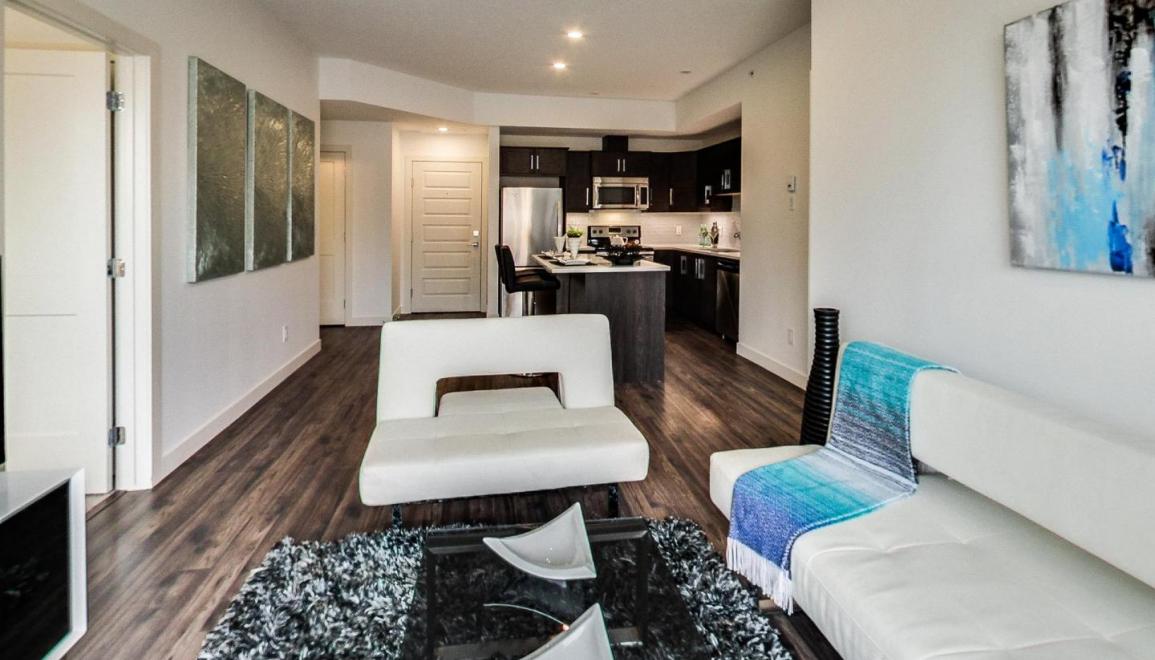 Link Apartments at Ellerslie Living Room Image