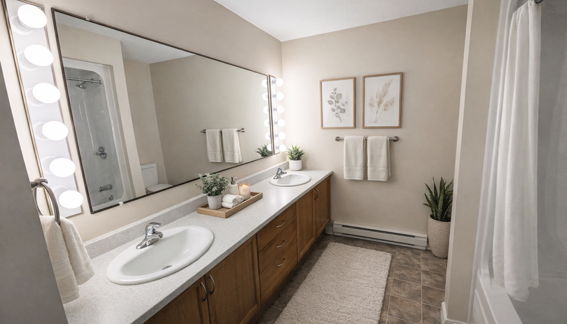 Woodbury Green Apartments Bathroom Rendering