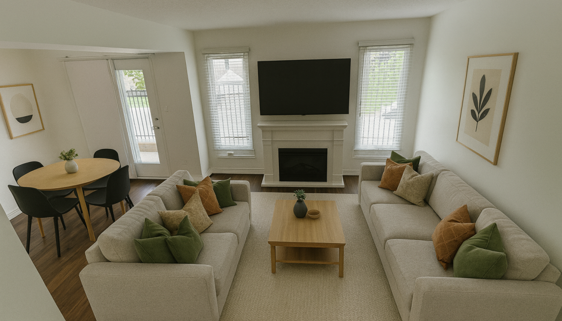 180 Mill Living Room Rendering