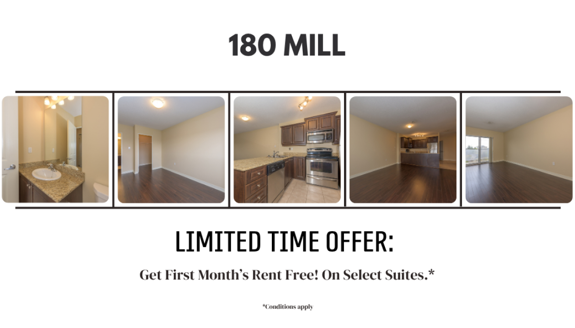 Get First Month Rent-Free on Select Suites!