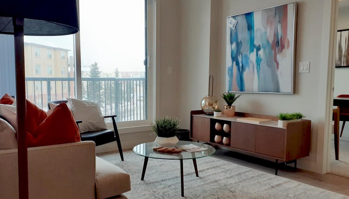 Link Apartments at Ellerslie Living Room