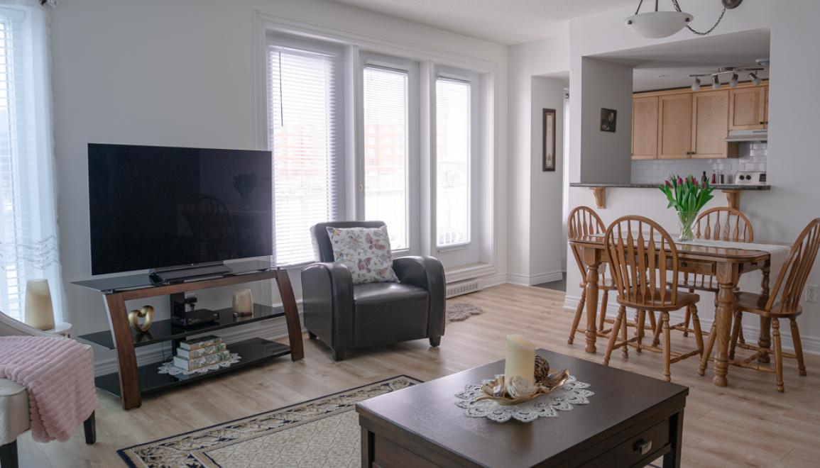 54 Assomption Blvd Living Room & Dining Room