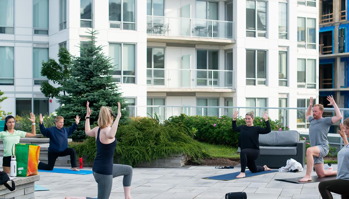 Outdoor Terrace Yoga