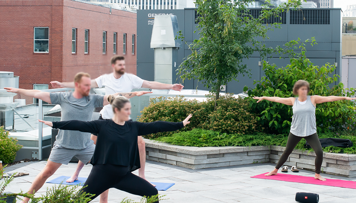 Outdoor Terrace Yoga