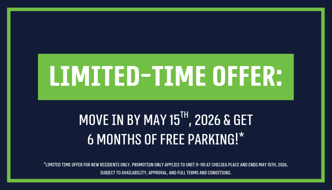 **Limited-Time Offer: Move In By May 15th, 2026 & Get 6 Months of Free Parking!**