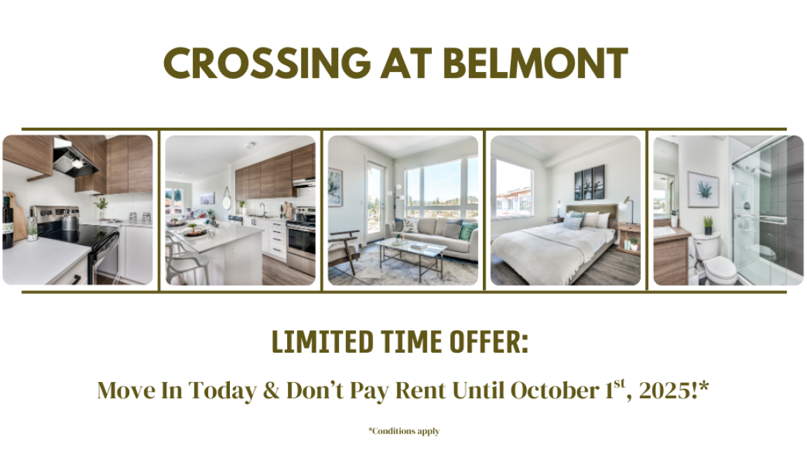 *Conditions apply Limited Time Offer: Move In Today & Don’t Pay Rent Until October 1st, 2025!*