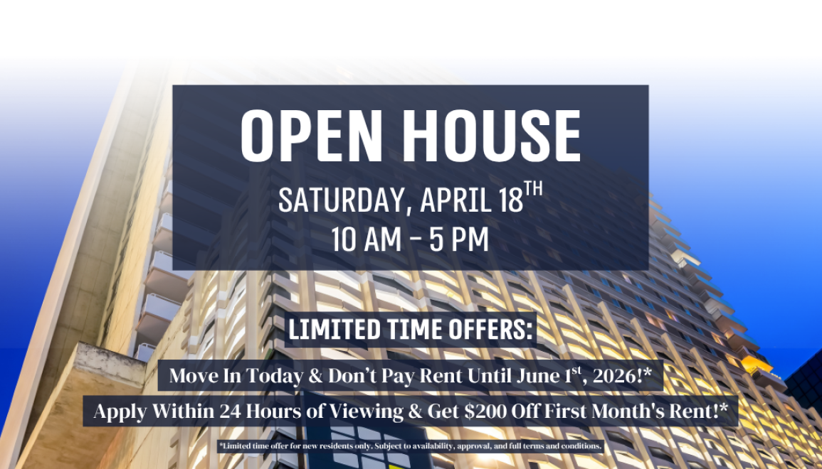 Join us for an OPEN HOUSE on Saturday, April 18th, from 10 AM - 5 PM! + Limited-Time Offers: Move In Today & Don't Pay Rent Until June 1st, 2026!* + Apply Within 24 Hours of Viewing & Get $200 Off First Month's Rent!*