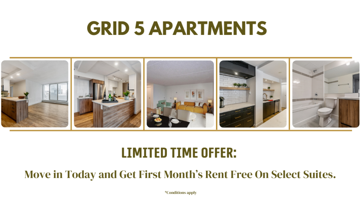 Get First Month Rent-Free on Select Suites.