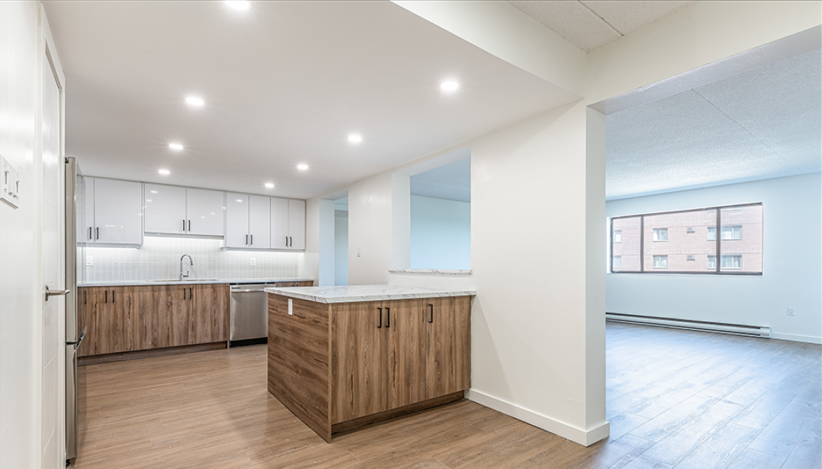 Heritage Place Renovated Kitchen & Living Room