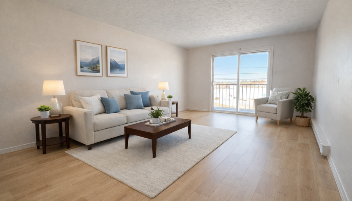 Lakeview Estates Living Area Rendering