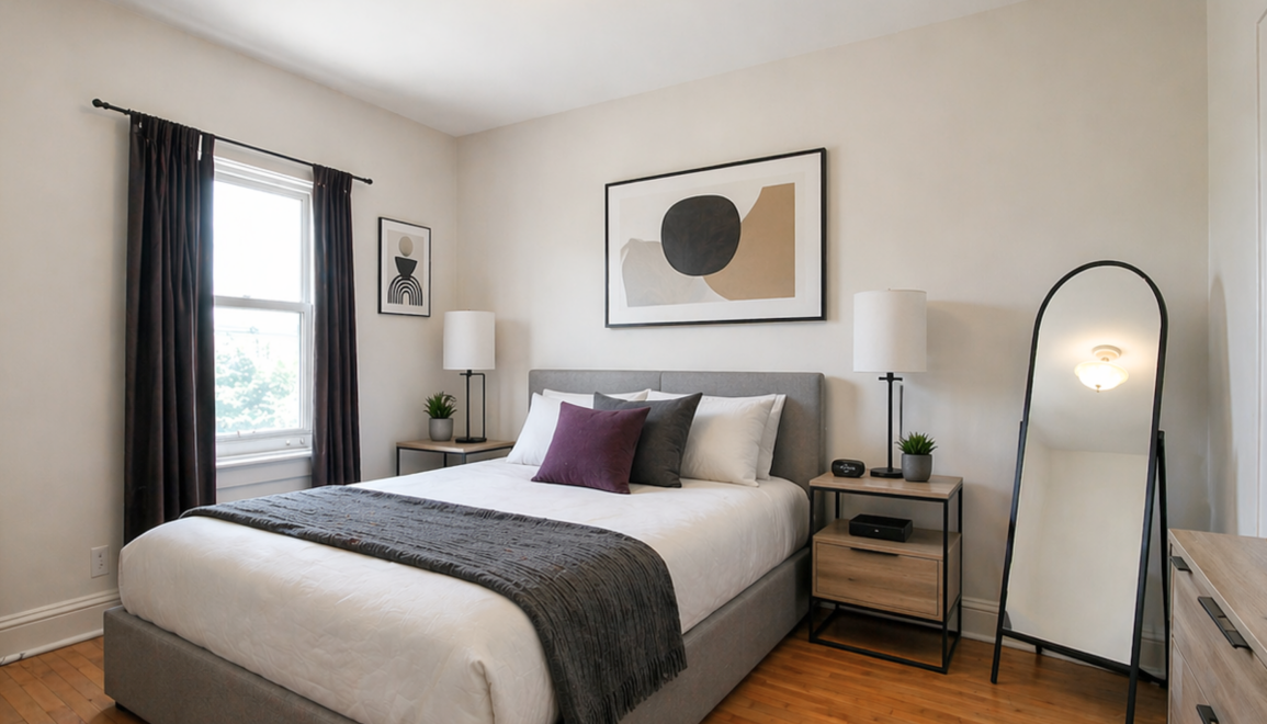 Lutz Street Apartments Bedroom