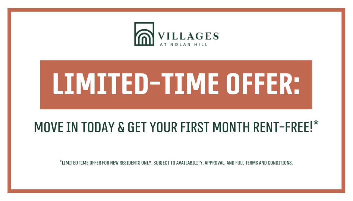 **Limited-Time Offer: Move In Today & Get Your First Month Rent-Free!**