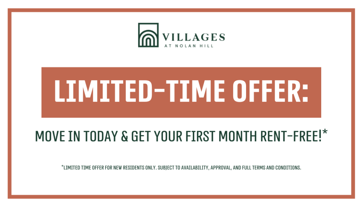 **Limited-Time Offer: Move In Today & Get Your First Month Rent-Free!**