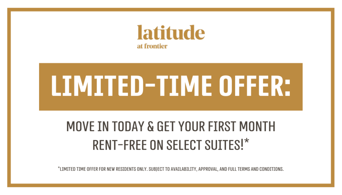 First Month Rent Free On Select Suites!