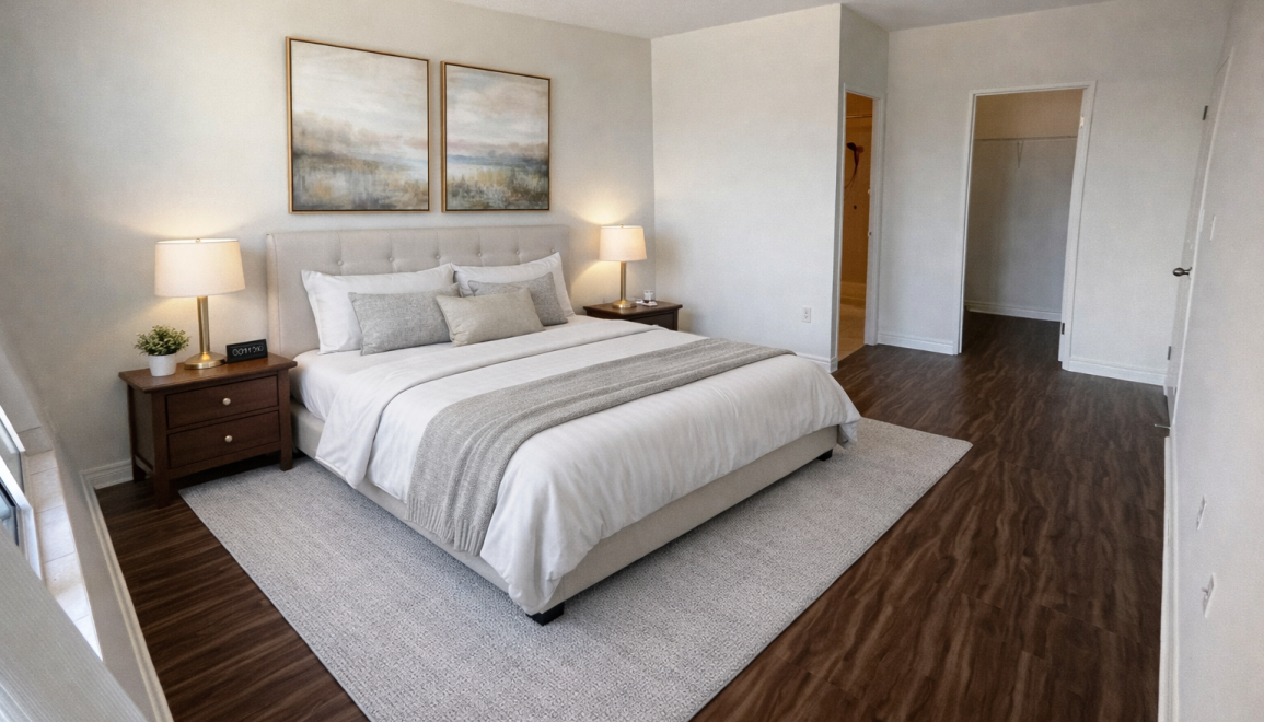 Richmond Hill Apartments Bedroom Rendering