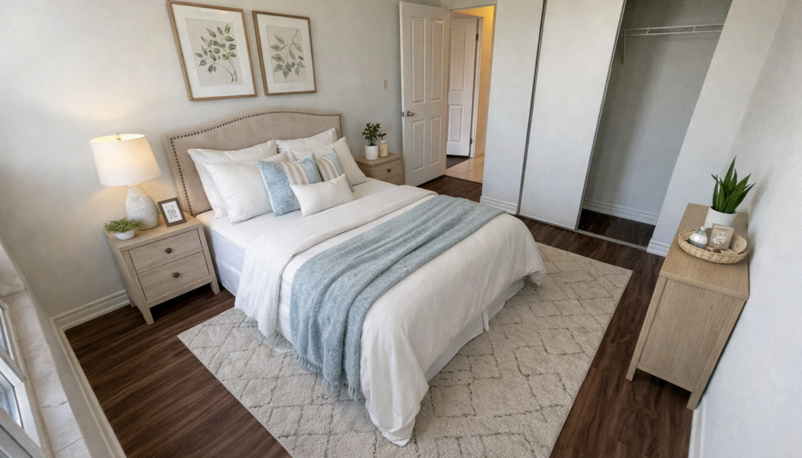 Richmond Hill Apartments Bedroom Rendering