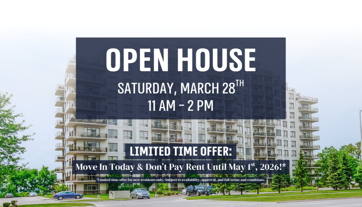 Limited-Time Offer: Move In Today & Don’t Pay Rent Until May 1st, 2026! + Join us for an OPEN HOUSE on Saturday, March 28th, from 11 AM - 2 PM!