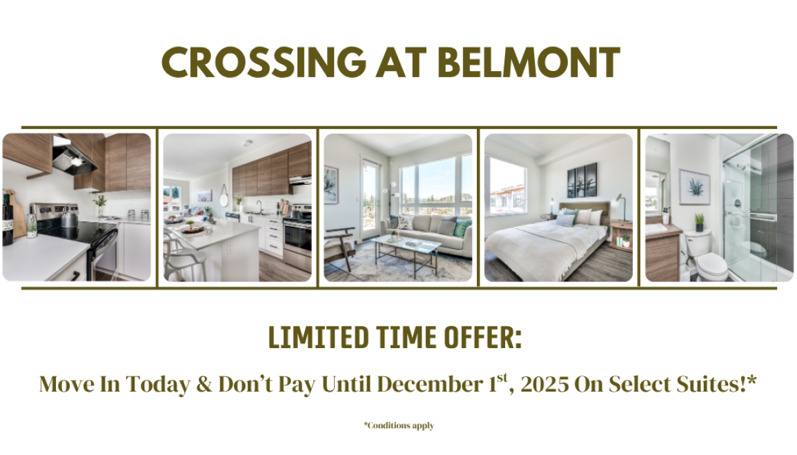Move In Today & Don't Pay Rent Until December 1st, 2025! Only on select suites!