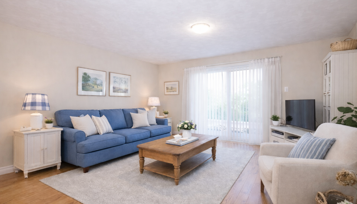 Woodbury Terrace Apartments Living Area Rendering