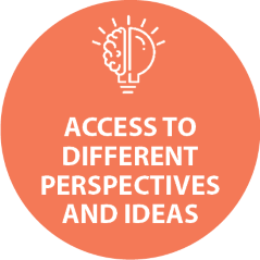 Access to different perspectives and ideas