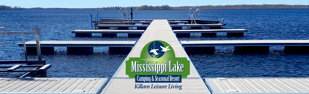 Mississippi Lake Dock Image With Logo