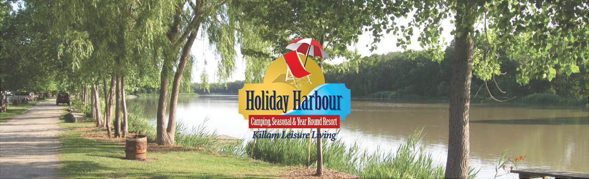 Holiday Harbour Lakw With Logo